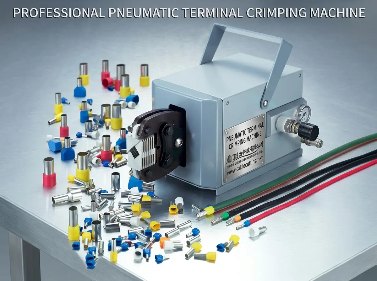 WPM-120Y Pnömatik Terminal Kıvırma Makinası | Yüksek Verimli Kablo İşleme