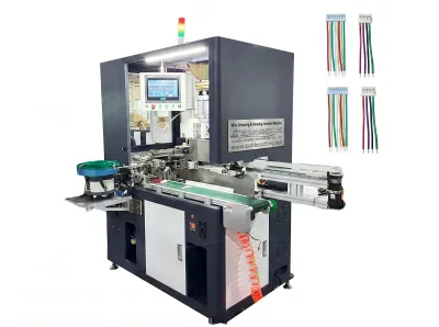 Tam Otomatik Kablo Sıkma ve Muhafaza Yerleştirme Makinesi WPM-5505 - Otomatik Terminal Sıkma Makinesi