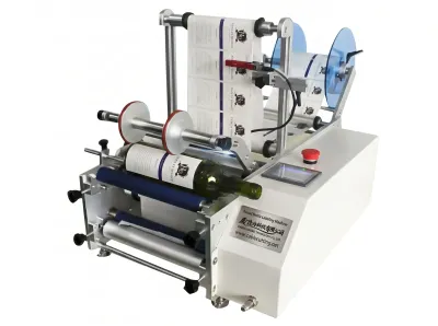 Yarı Otomatik Yuvarlak Şişe Etiketleme Makinesi WPM-7160 - Kablo Etiketleme Makinesi