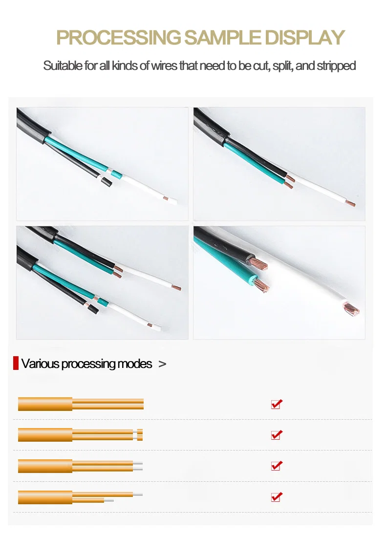 Tel Sıyırma Makinesi, Çok Çekirdekli Kılıflı Tel Sıyırma Makinesi, Uzun ve Kısa Tel Sıyırma Makinesi işleme sonucu 