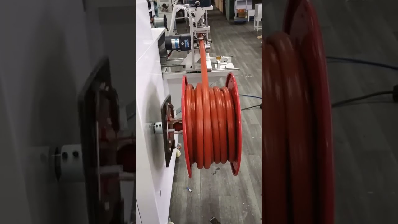 Yangın Hortumu Otomatik Metre Sayma, Ayırma, Kesme ve Sarma Makinesi 50kg Kapasite #makine