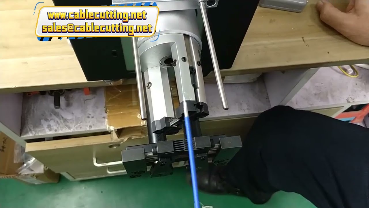 Coaxial Cable Stripping Machine for Multi-Layer Triaxial Cable, Wire Diameter 1mm