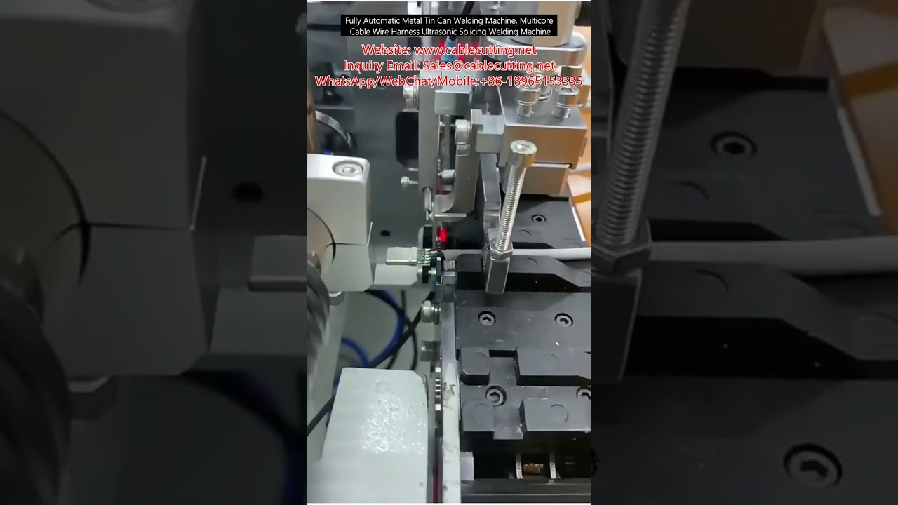 Tam Otomatik Metal Teneke Kutu Kaynak Makinesi ve Çok Çekirdekli Kablo Demeti Ultrasonik Birleştirme