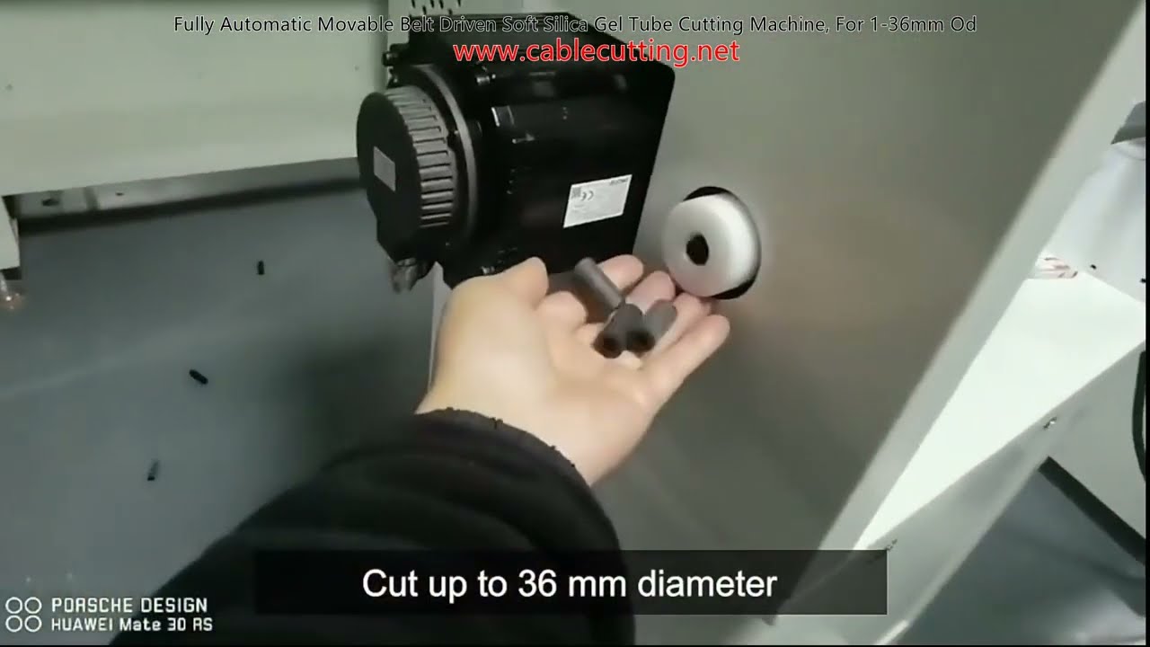 Tam Otomatik Kayış Tahrikli Yumuşak Silika Jel Tüp Kesme Makinesi | 1-36mm Dış Çap
