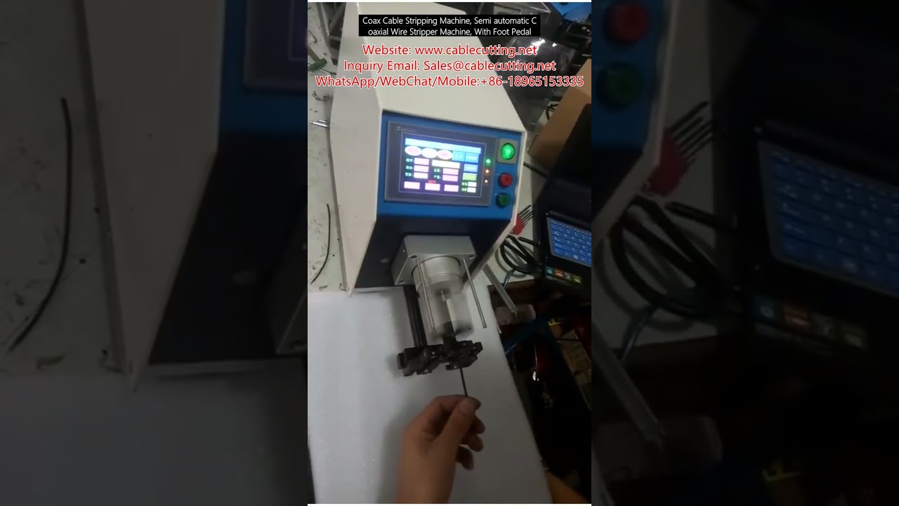 Yarı Otomatik Koaksiyel Kablo Sıyırma Makinesi | Ayak Pedallı Yüksek Verimli Kablo Sıyırıcı