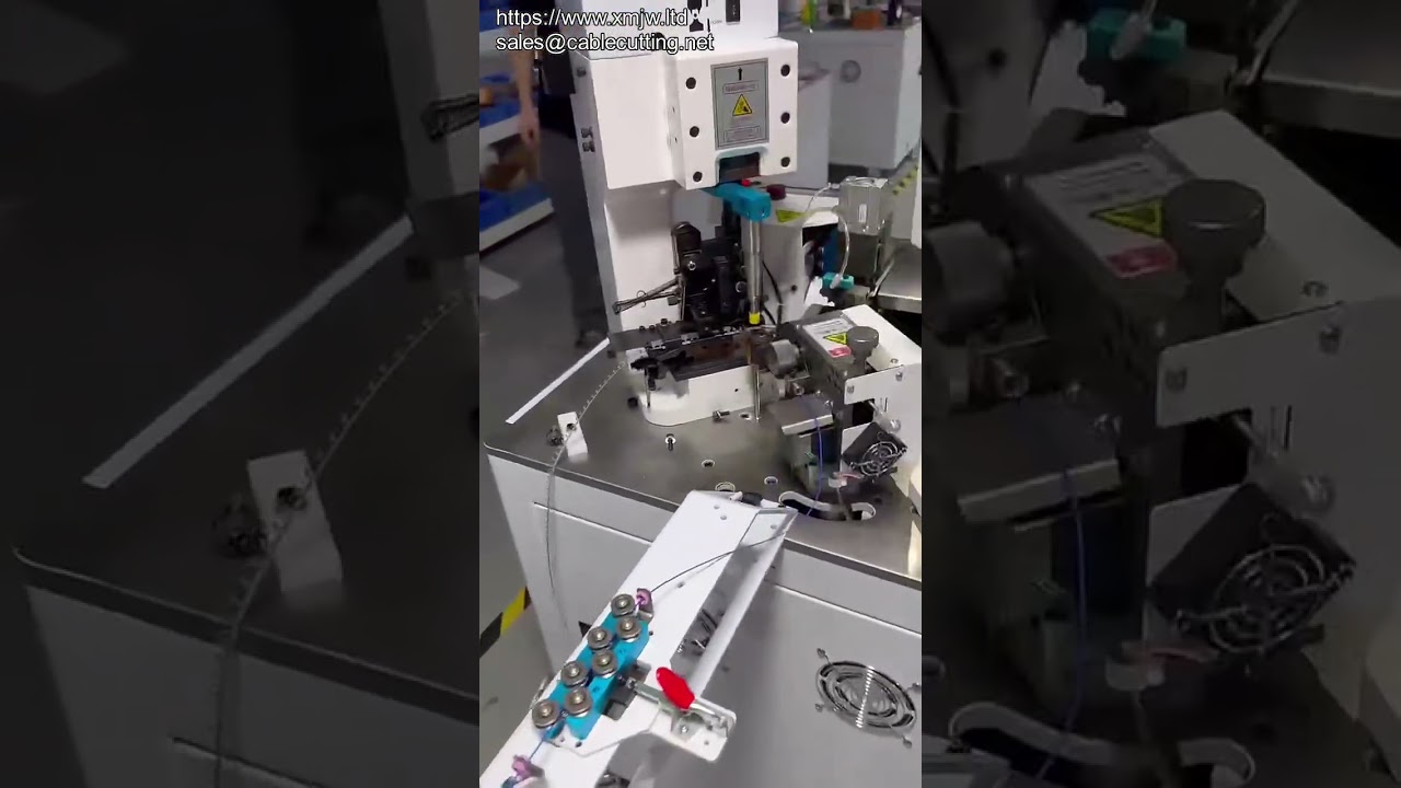 Otomatik Çift Taraflı Kablo Kesme, Sıyırma ve Terminal Pres Makinesi | Yüksek Verimlilik