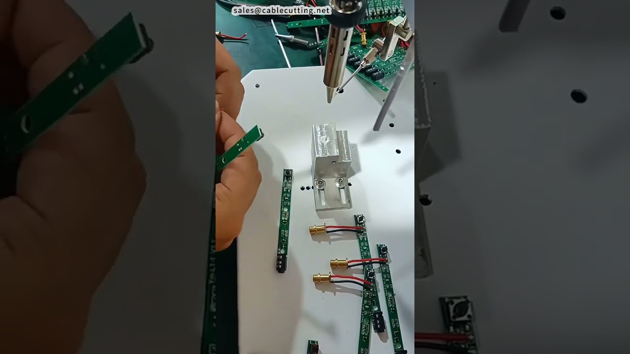 Zor Erişilen Pinler İçin Açılı Kalay Beslemeli Yarı Otomatik Lehimleme Makinesi