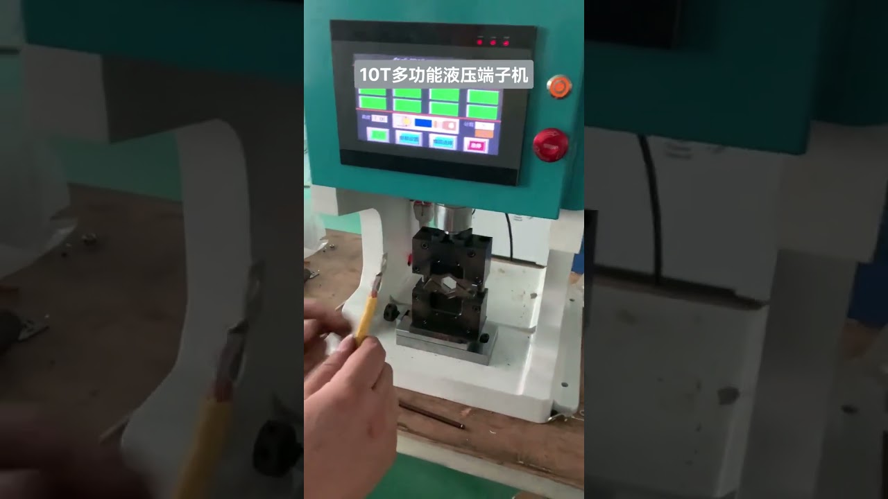 10 Ton Hidrolik Terminal Makinesi | Kablo Pabuç Sıkma ve Fabrika Otomasyonu